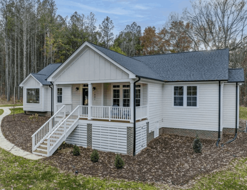 exterior home  and yard of  1801 Milton Rd. Project
