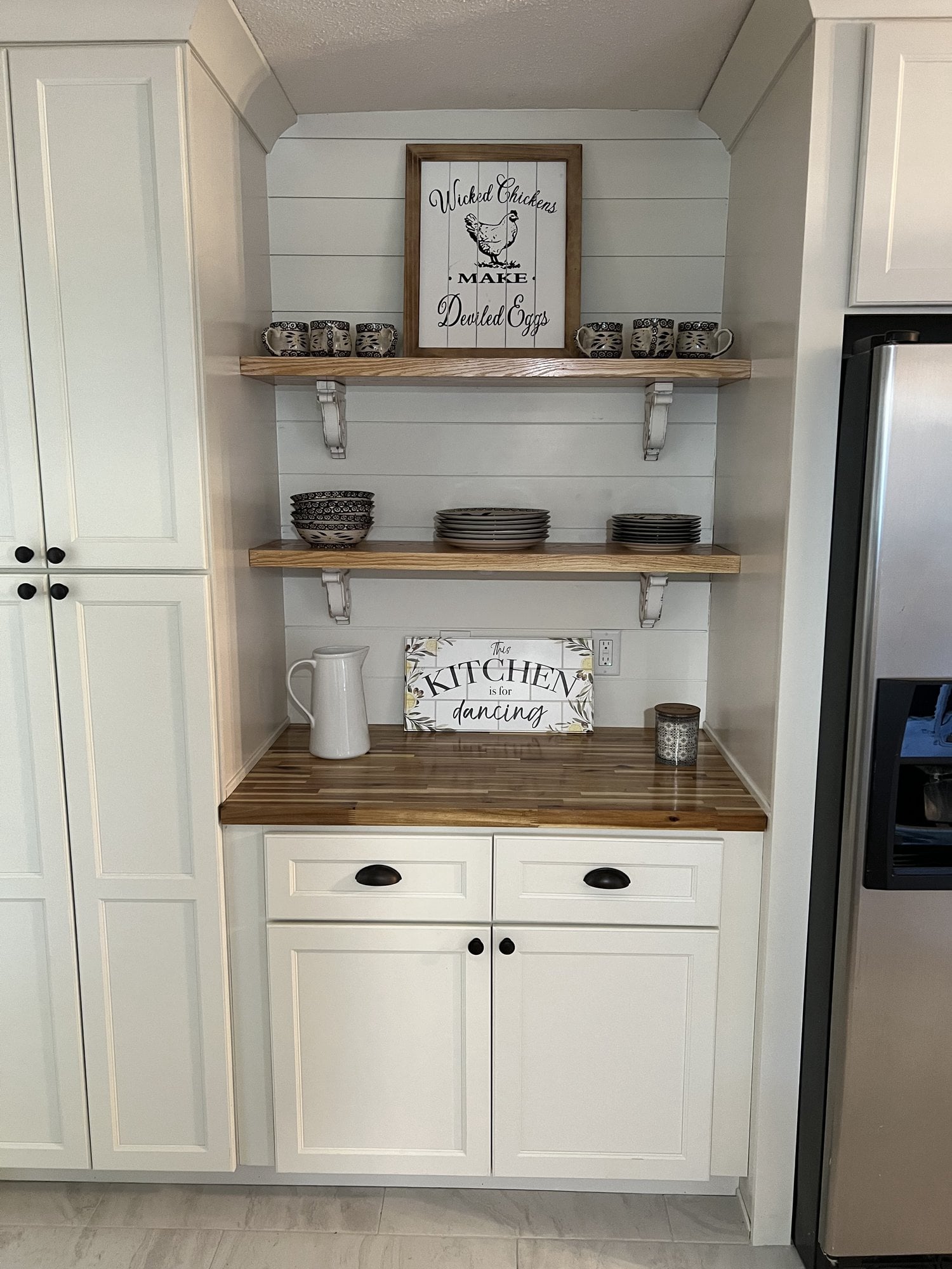 Reno farm house coffee cabinet