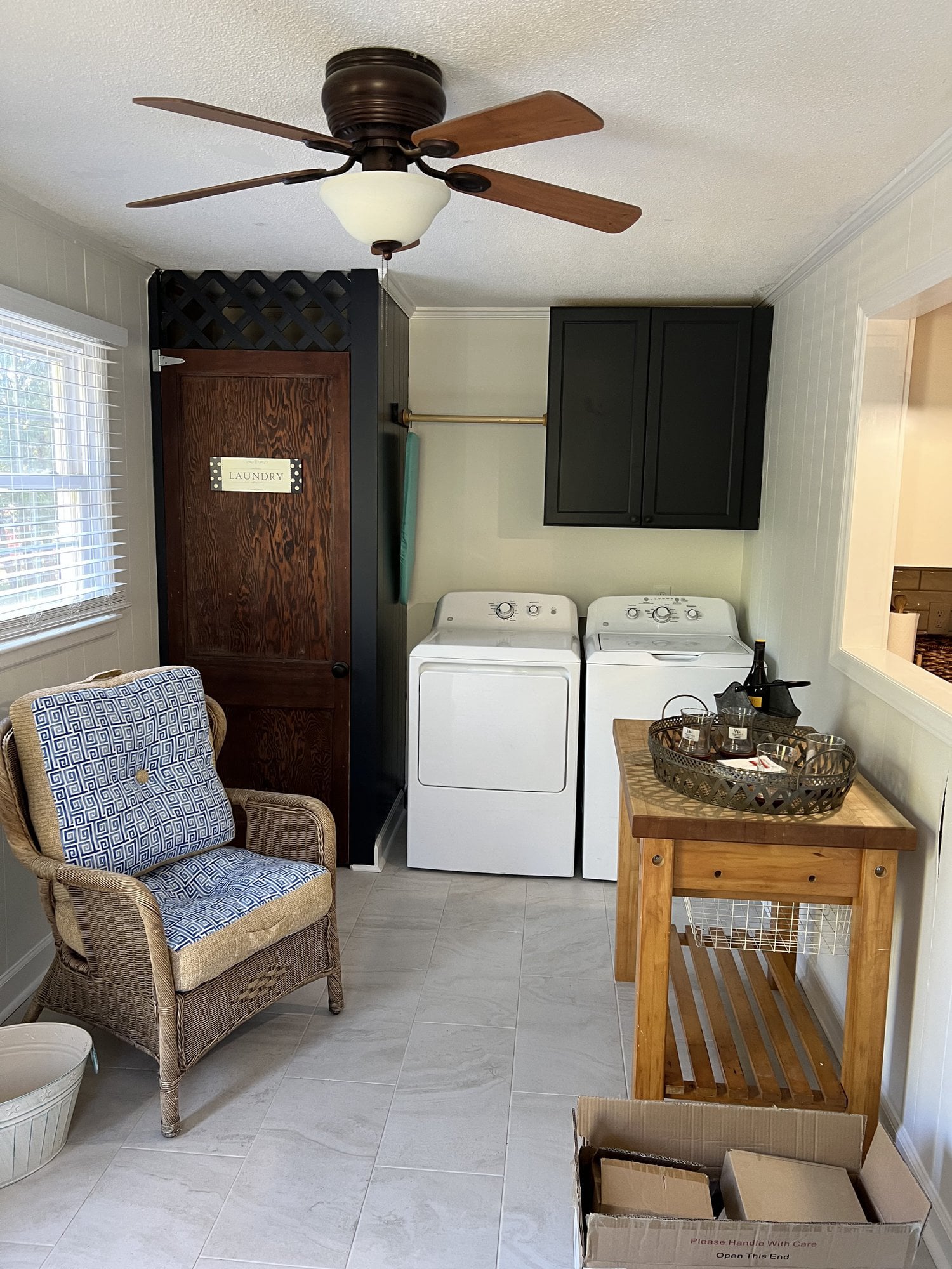 Reno farm house washer area
