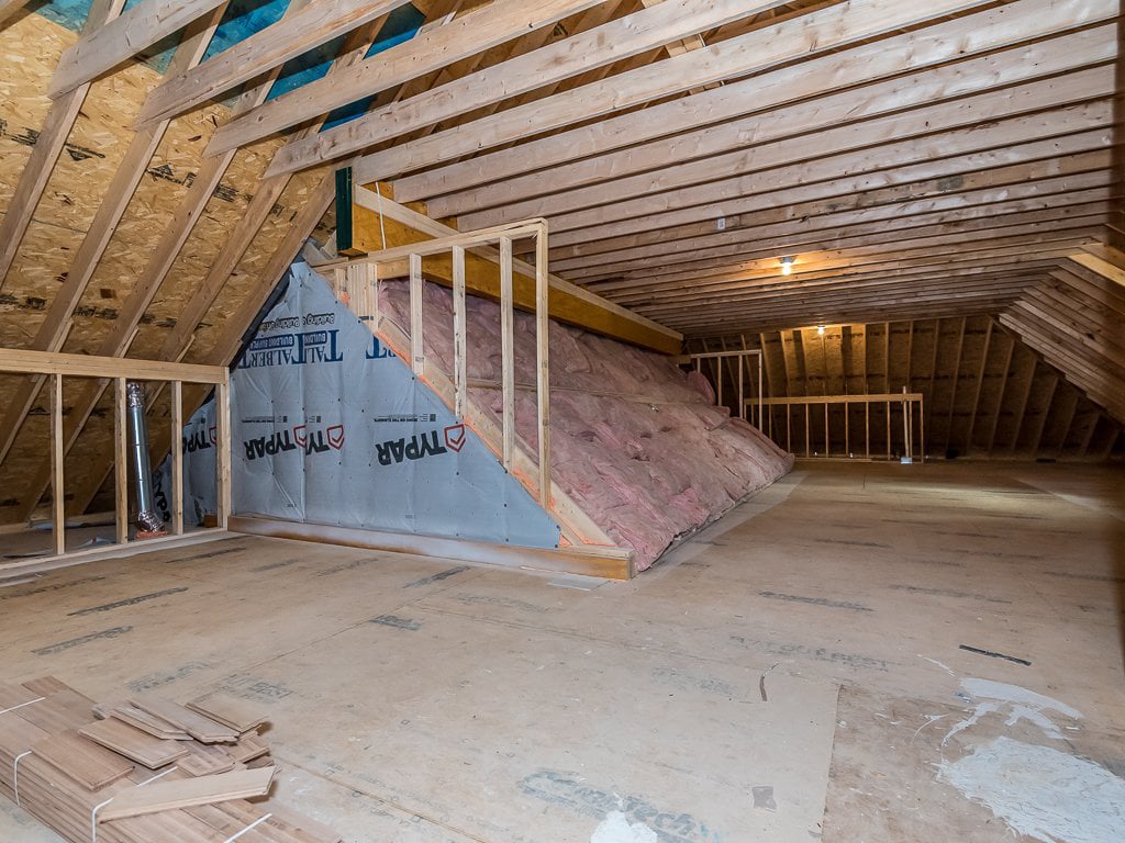 1703 Milton Road attic area
