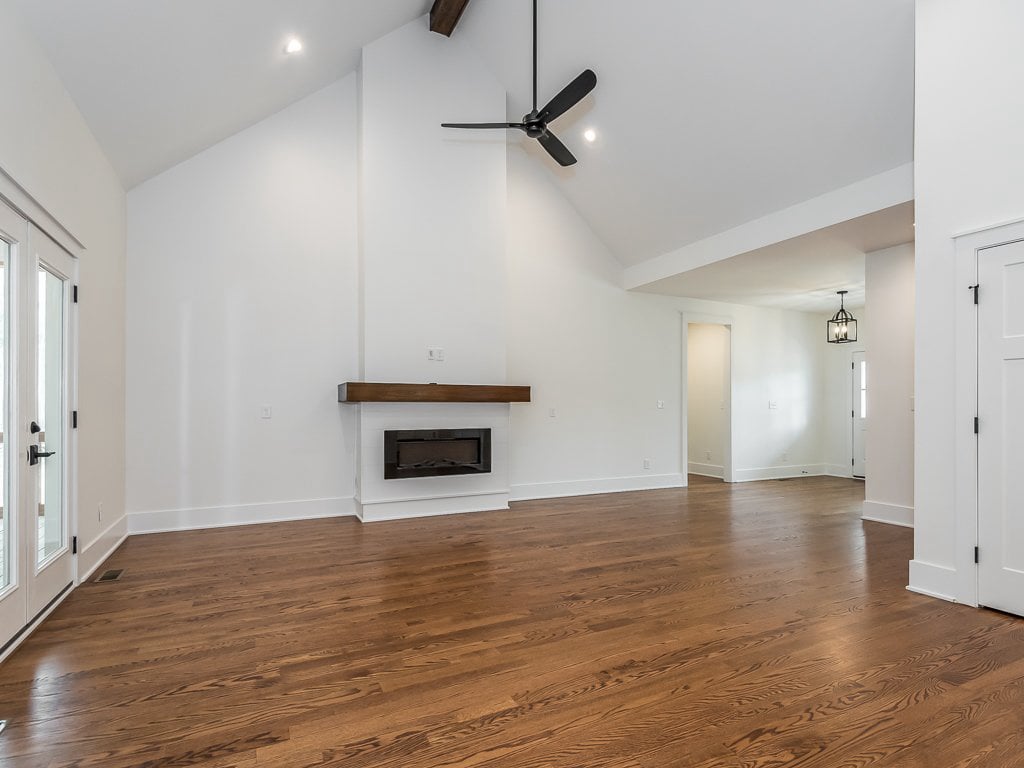 1703 Milton Road living area with fireplace